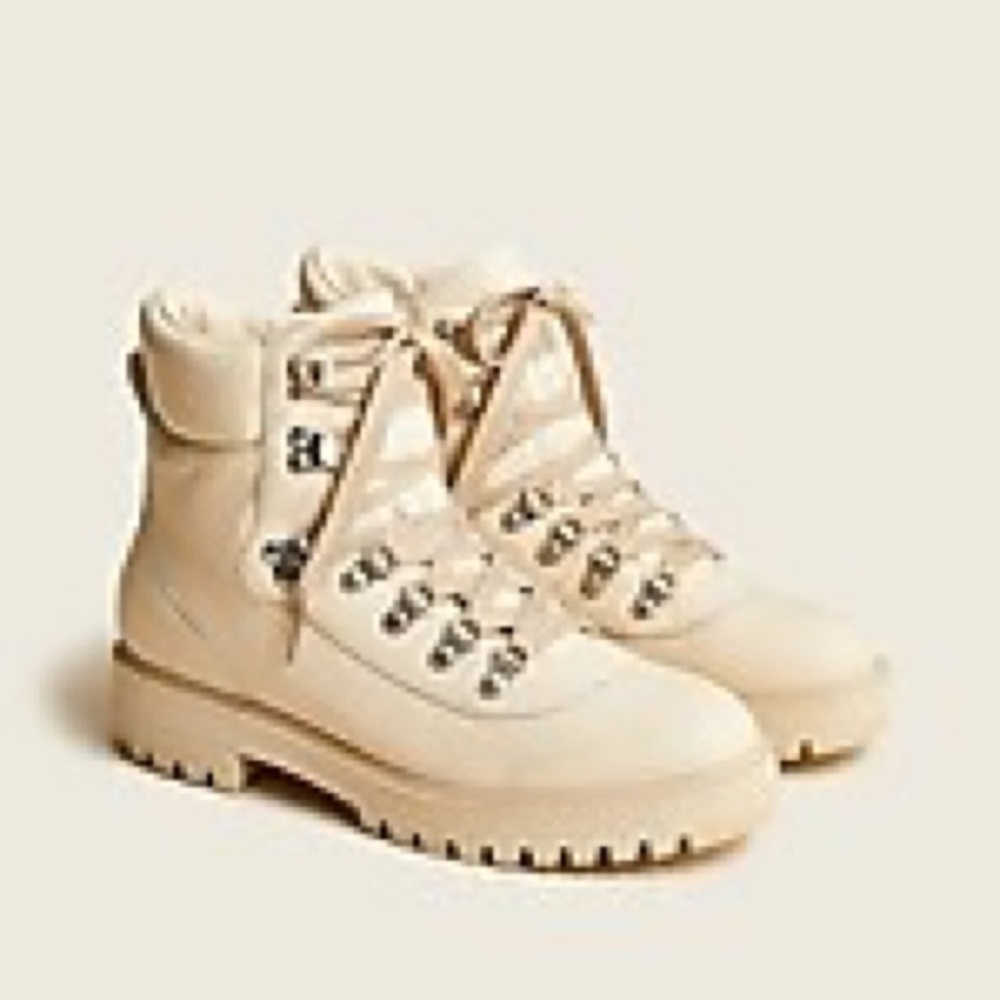J.Crew Lightweight leather Nordic boots BB383 New in plain box
